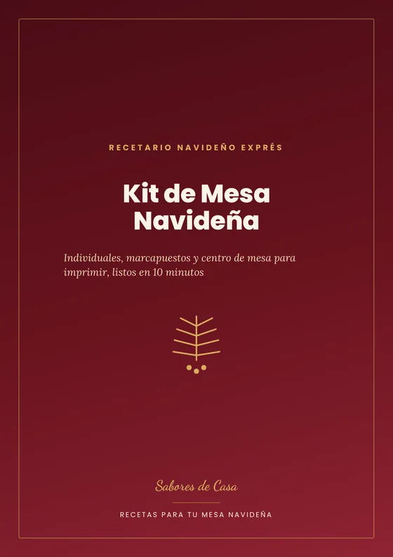 Portada de Kit de Mesa Navideña, complemento opcional con precio aparte disponible en el pago.