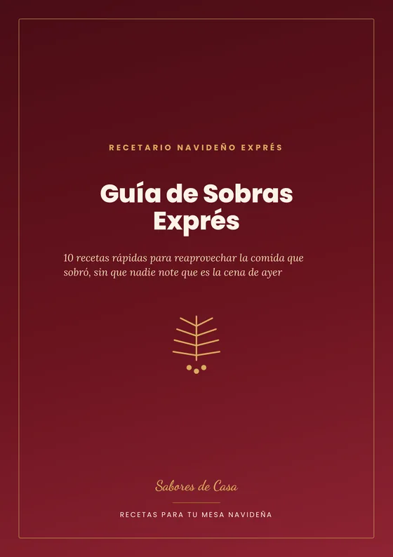 Portada de Guía de Sobras Exprés, complemento opcional con precio aparte disponible en el pago.